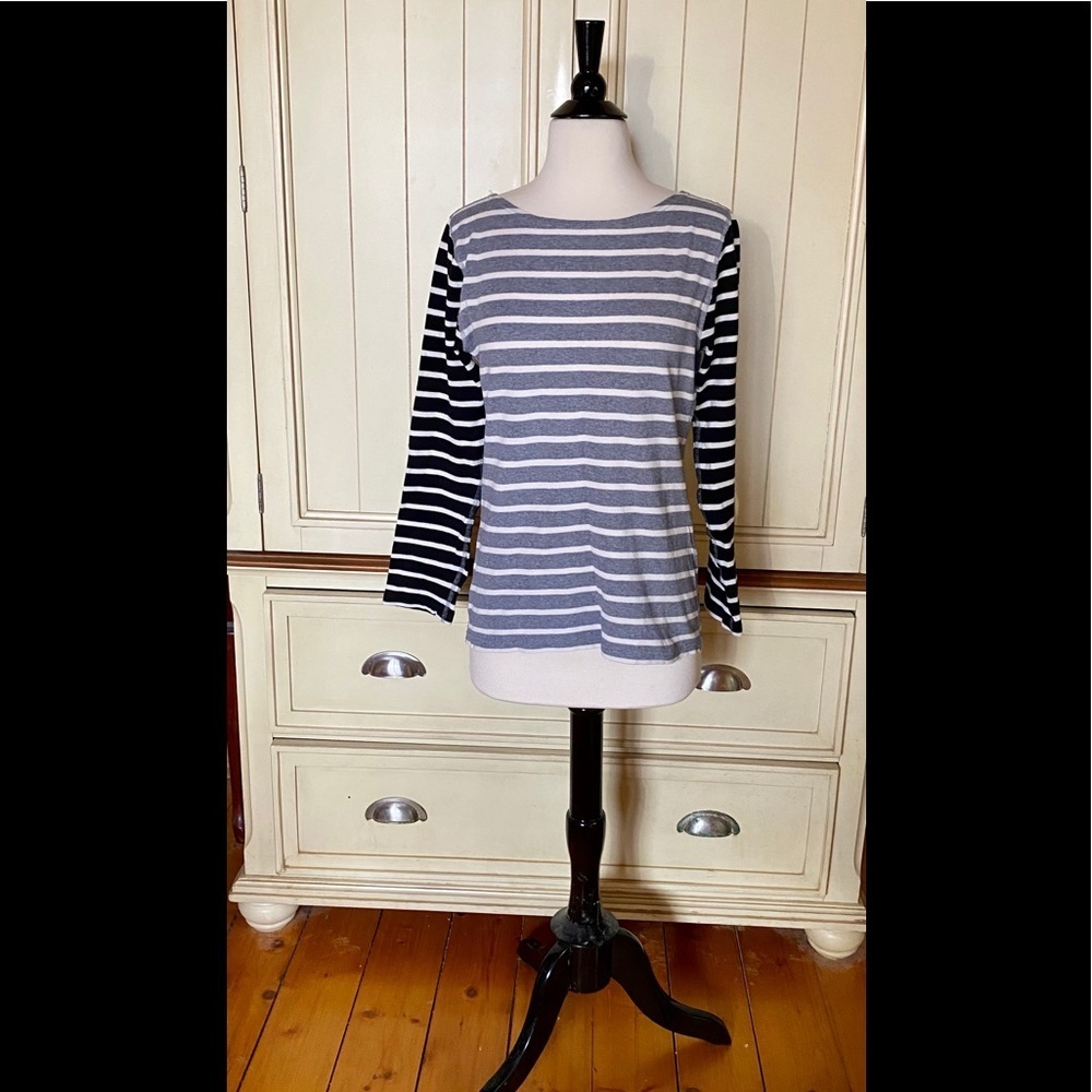⚜️J Crew Striped Waffle Tee⚜️